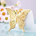 Large Square Wing Multicolor Crystal Butterfly Keychain view 3