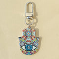 Hamsa Hand Evil Eye Print Keychains Lobster Clasp 9 Styles view 10