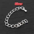 Metal Extension Chains With Teardrop Ends in Multiple Finishes view 4