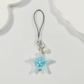 Pastel Starfish and Pearl Phone Strap Charms in Seven Color Options view 8
