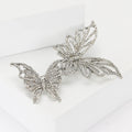 Linked Openwork Double Butterfly Brooch in Four Colorways view 3