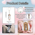 Wooden Nurse Figure Keychain, Metal Split Ring, 2 Package Styles view 4