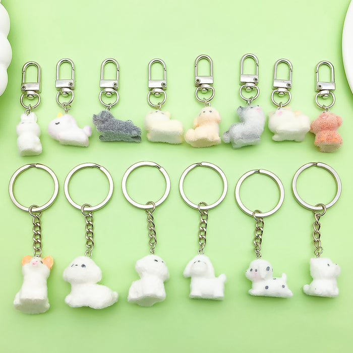 Dog Charm Keychains in 18 Pictured Variations for Bags and Keys
