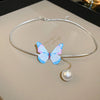 Blue Butterfly Choker