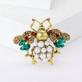 Pearl Bee Brooch with Crystal Wings in Four Colorways view 2