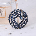Crystal Braided Circle Brooch with Polished Metal and Decorative Accents view 4