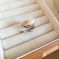 Ocean Shell Open Band Rings with Polished Metal Tone Details view 7