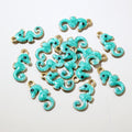 Tiny Colorful Enamel Seahorse Charms in Ten Options view 3
