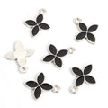 Colorful Four Petal Flower Jewelry Components For DIY Earrings And Bracelets Charms view 7