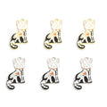 Enamel-Look Gold Silver Cat Alloy Jewelry Pendants in 2 Styles view 2