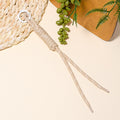 Braided Knot Cord Phone Bag Keychain Metal Ring Ten Colors view 6