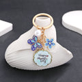 Blue-Led Four-Style Mother's Day Butterfly Flower Keychain Collection view 6