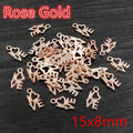 Open Star and Love Letter Metal Charms in Twelve Finish Options view 8
