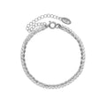 Steel Double Layer Zircon Tennis Bead Bracelet Extender view 5