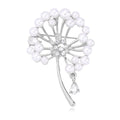 Flower Pearl Look Two Designs Metal Brooch Pin for Jackets and Lapels view 1