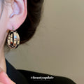 Silver Hoop Earring Set Four Pairs Twist Cross Style view 4