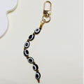 Long Oval Bead Strand Clip Keychains in Seven Colorways view 9