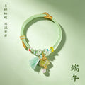 Woven Cord Zongzi Charm Tassel Bracelets Four Colors view 7