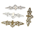 Filigree Bat Charms in Antique Bronze and Silver Finishes view 5