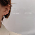 Geometric Twisted Metal Ball Stud Earrings Gold Silver view 2