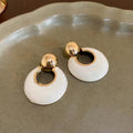 Mixed Gold Silver And White Hoop Earrings Ten Styles view 1