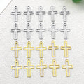 Gold-Tone Cross Metal Charms with 3 Listed Options view 8