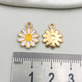 Enamel Zinc Alloy Bee Daisy Honeycomb Honey Jar Charm Pendant for DIY Keychain Jewelry