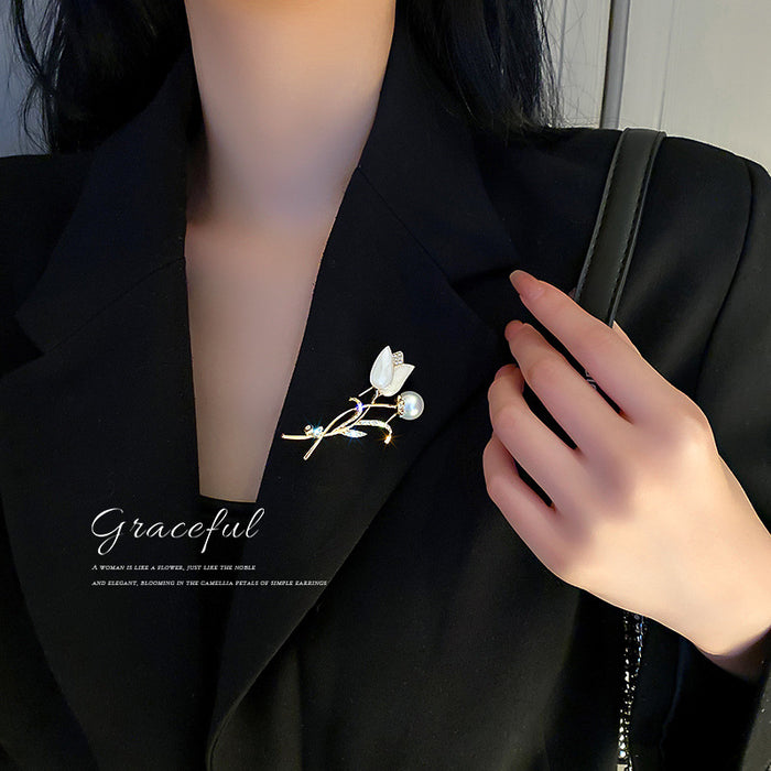 Eleven Brooch Designs With Floral Animal Pearl And Tassel Motifs