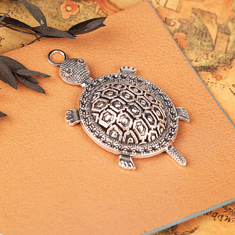 Vintage Alloy Turtle Keychain Pendant Charm