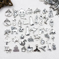Antique Silver Cat Metal Charms with 3 Listed Options view 2