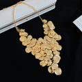 Layered Metal Disc Fringe Necklaces in Gold and Silver Tones view 6