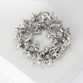 Star and Moon Crystal Wreath Brooch in Four Color Palettes view 3