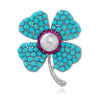 Turquoise Leaf Clover
