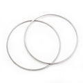 Stainless Steel Hoop Earring Findings in Twenty Size Options view 4