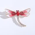Enamel Dragonfly Brooch In 2 Styles With Enamel And Crystal Details view 6