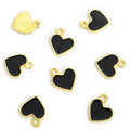 Colorful Sideways Heart Enamel Charm Collection for Jewelry Making view 12