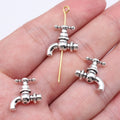 14x15x5mm 1.5g Antique Silver Zinc Alloy Faucet Loose Metal Beads for Bracelet Necklace DIY Jewelry