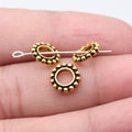 Beaded Edge Ring Large-Hole Spacer in Three Antique Finishes view 5
