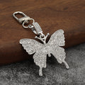 Rhinestone Butterfly Alloy Keychain Bag Charm Pendant Accessory