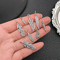 Metallic Leaf Metal Charms with 9 Listed Options for DIY Jewelry Making view 2