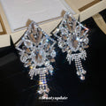 Crystal Filigree Chandelier Stud Earrings Fashion Jewelry Accessory view 4