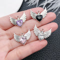 Metallic Heart Metal Keychains with 6 Listed Options view 2