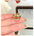 Layered Polished Curved Ear Cuffs in Gold and Silver Tone view 1