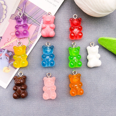 Printed detail graphic for the bear charms