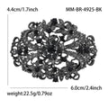 Oval Filigree Floral Crystal Brooch in Four Finishes view 9