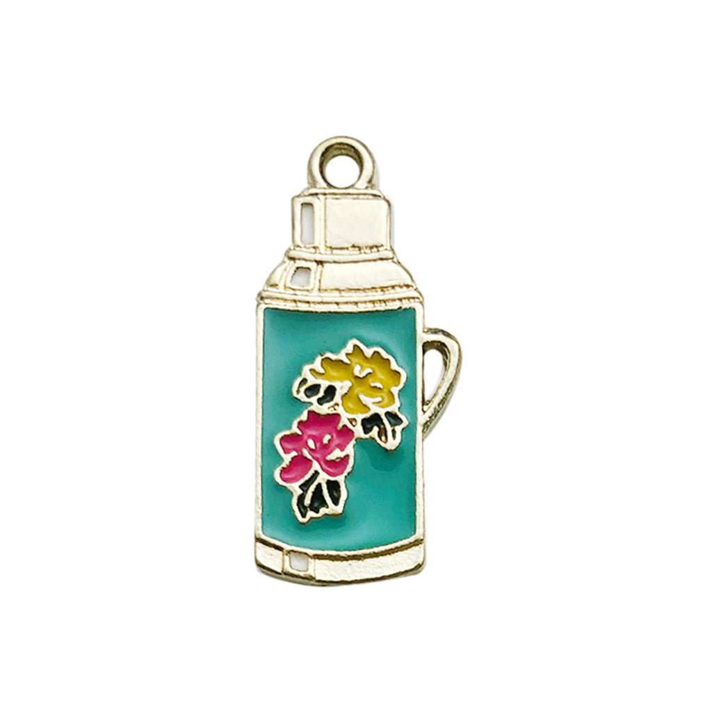 Vintage Enamel Zinc Alloy Bicycle Sewing Machine Camera Charm Pendant for DIY Jewelry Making