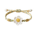 Crocheted Flower Bracelets In Five Colorful Floral Designs view 5