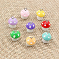 Mixed Color Three Dimensional Mushroom Pendants with White Stems view 3