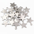 Mixed Mini Stainless Steel Symbol Charms in Silver Tone view 3
