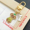 Jumping Dog and Bone Enamel Clasp Keychains in 16 Designs view 7